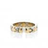 Articulated Bulgari 1980's ring in yellow gold and stainless steel - 360 thumbnail