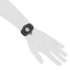 Chanel J12 watch in black ceramic and stainless steel Circa  2010 - Detail D1 thumbnail