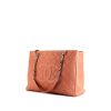 Chanel Shopping GST shopping bag in varnished pink quilted grained leather - 00pp thumbnail