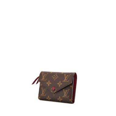 Billetera Louis Vuitton Victorine pequeña en lona Monogram marrón