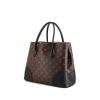 Louis Vuitton Flandrin handbag in brown monogram canvas and black leather - 00pp thumbnail