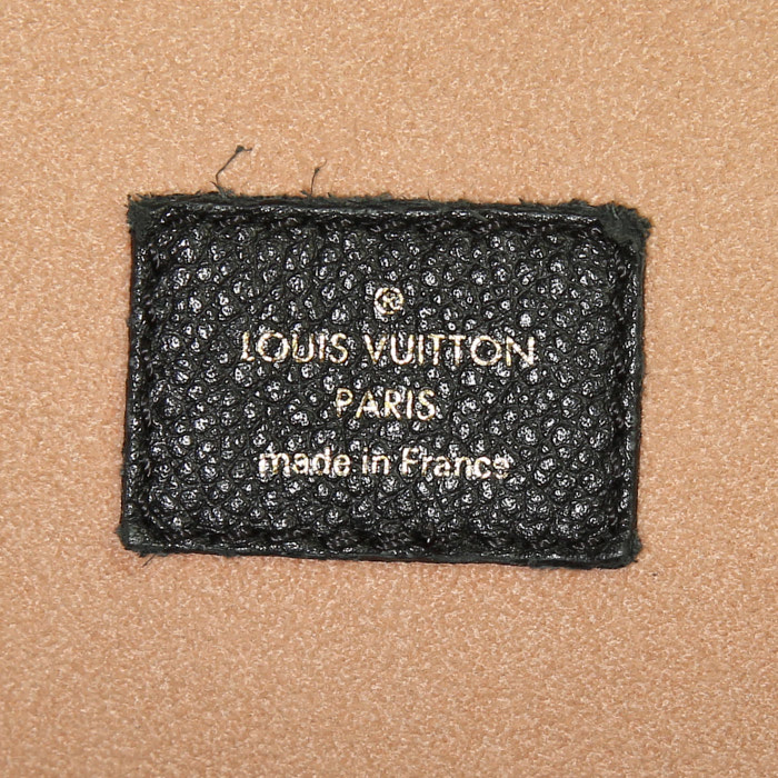 Bolso de mano Louis Vuitton Flandrin en lona Monogram marrón y cuero negro - Detail D3