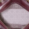 Bolso de mano Dior Lady Dior modelo mediano en cuero cannage color burdeos - Detail D3 thumbnail