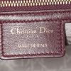 Dior Lady Dior medium model handbag in burgundy leather cannage - Detail D4 thumbnail