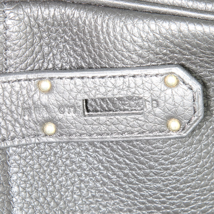 Borsa da viaggio Hermes Haut à Courroies - Travel Bag in pelle togo nera - Detail D4