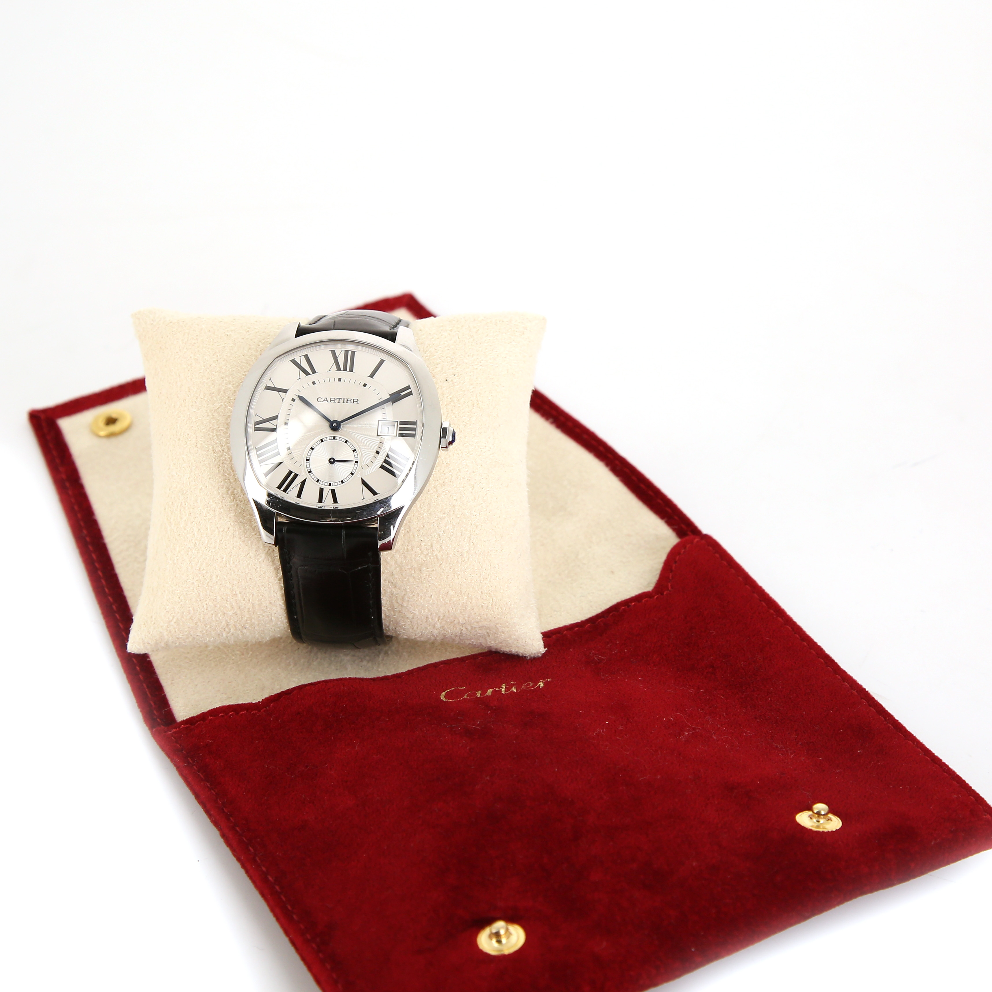 Montre Cartier Drive en acier Ref :  3930 Ref :  3930 Vers  2010