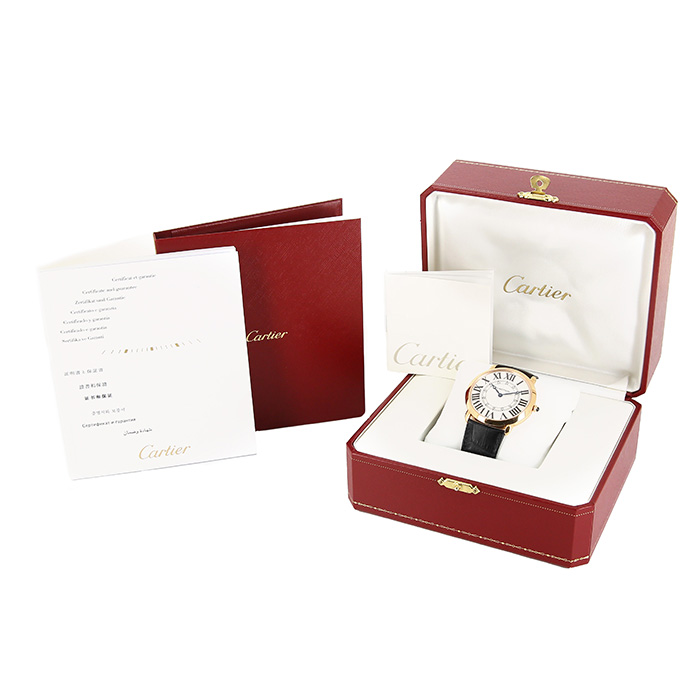 Montre Cartier Ronde Louis Cartier en or rose Vers 2015