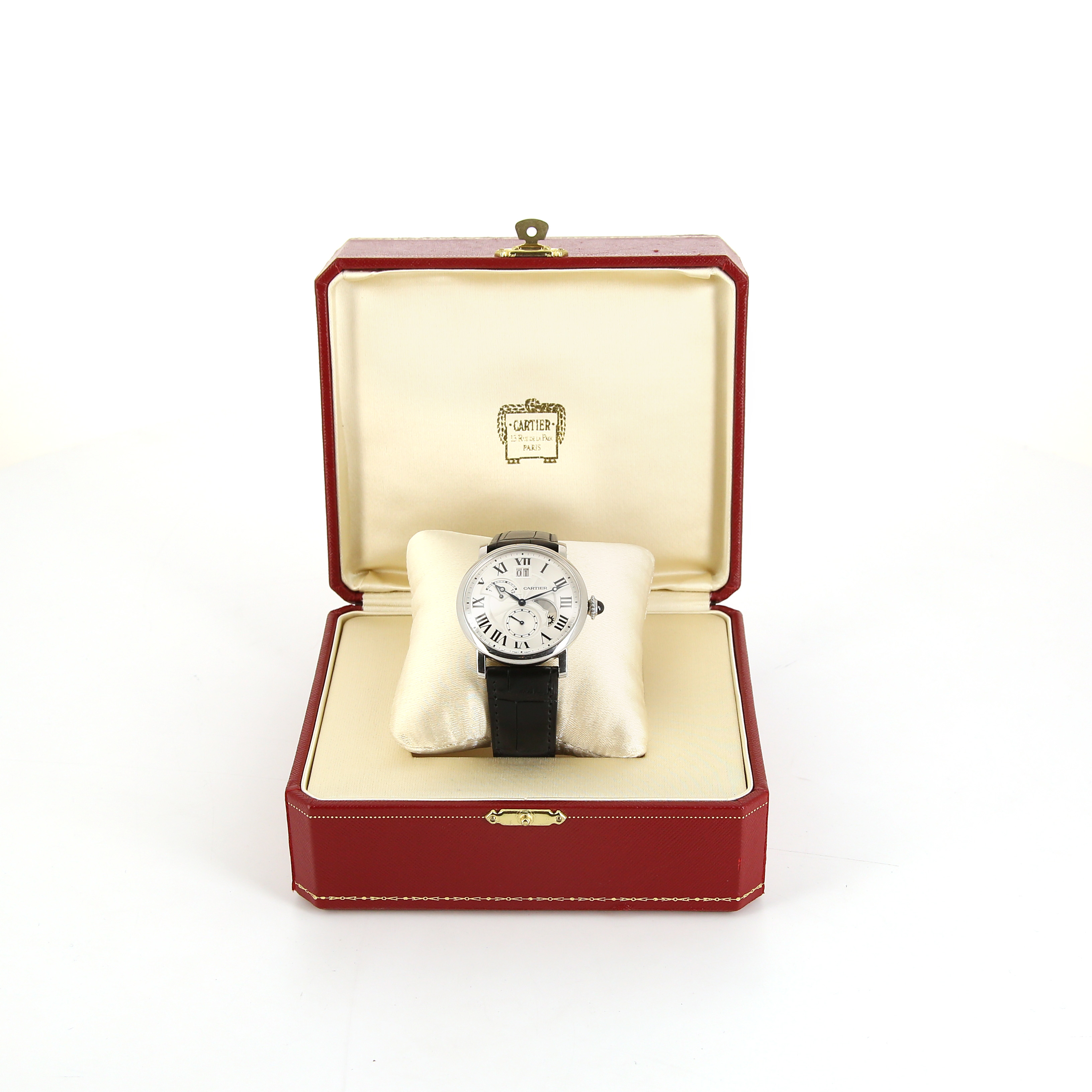 Cartier Rotonde De Cartier watch in stainless steel Ref:  3773 Circa  2010 - Detail D3