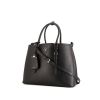 Prada Double shopping bag in black leather saffiano - 00pp thumbnail