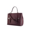 Prada Lux handbag in burgundy leather saffiano - 00pp thumbnail