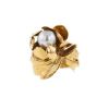 Vintage ring in yellow gold and pearl - 00pp thumbnail