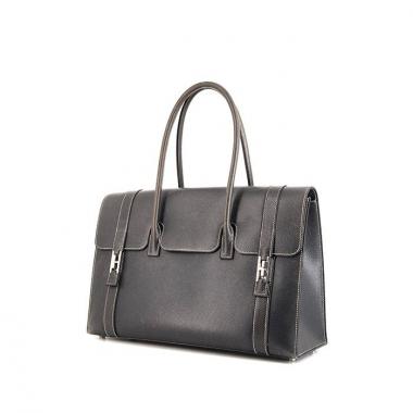 Borsa Hermes Drag modello grande in pelle Epsom grigia
