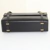 Hermès Vintage handbag in black box leather - Detail D4 thumbnail