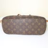 Shopping bag Louis Vuitton Neverfull modello piccolo in tela monogram marrone e pelle naturale - Detail D4 thumbnail