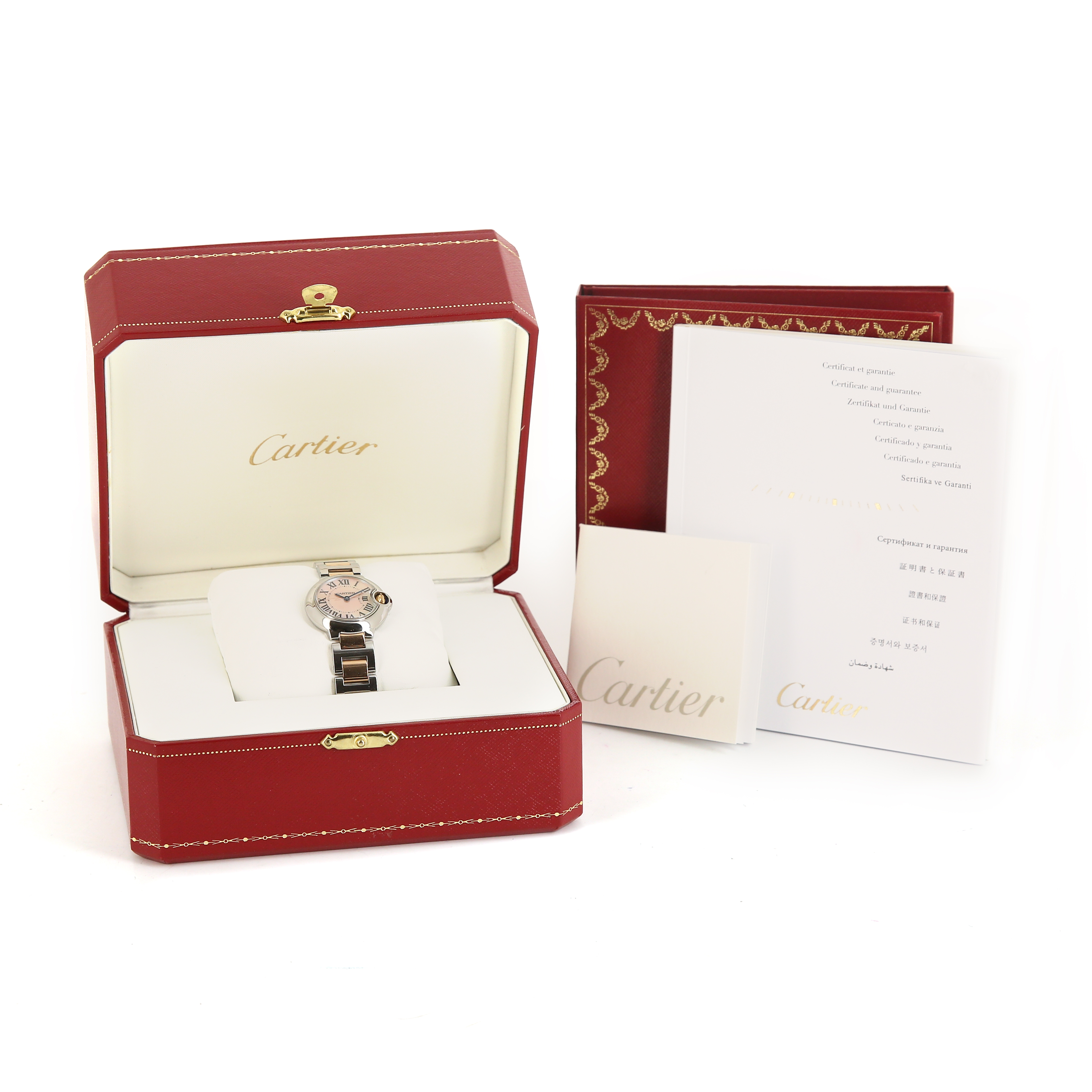 Cartier Ballon Bleu De Cartier watch in pink gold and stainless steel Circa  2000 - Detail D2