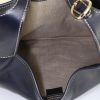 Borsa Gucci Jackie in pelle blu marino e tela bianca - Detail D2 thumbnail