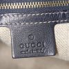 Gucci Jackie handbag in navy blue leather and white canvas - Detail D3 thumbnail