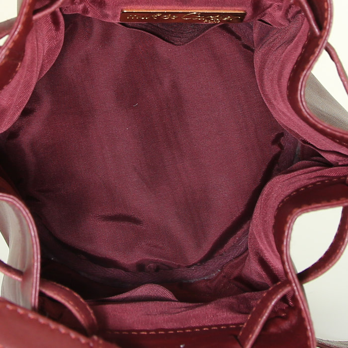 Sac bandoulière Cartier Must De Cartier - Bag en cuir bordeaux - Detail D2