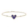 Bracelet Poiray L'Attrape Coeur en or jaune,  lapis-lazuli et diamants - 00pp thumbnail