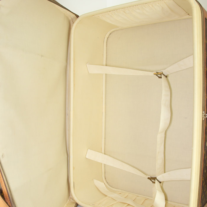 Louis Vuitton Airbus suitcase in brown monogram canvas and natural leather - Detail D3
