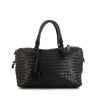 Bottega Veneta Fourre-tout handbag in black intrecciato leather - 360 thumbnail