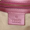 Bolso de mano Gucci en cuero Monogram rosa metalizada - Detail D3 thumbnail