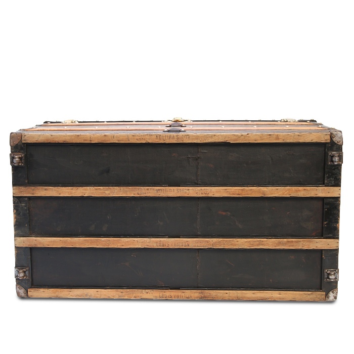 Baule per la posta Louis Vuitton Malle Courrier in tela monogram e losine - Detail D5