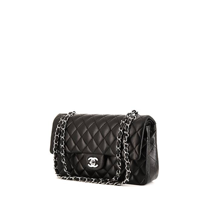Timeless/classique cloth handbag Chanel Silver in Cloth - 37111616