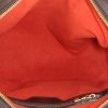 Borsa a tracolla Louis Vuitton Brera Bag in tela a scacchi ebana e pelle marrone - Detail D3 thumbnail