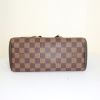 Borsa a tracolla Louis Vuitton Brera Bag in tela a scacchi ebana e pelle marrone - Detail D5 thumbnail