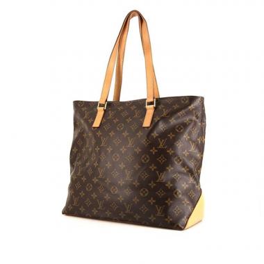 Shopping bag Louis Vuitton Mezzo in tela monogram cerata e pelle naturale