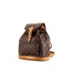 Sac à dos Louis Vuitton Montsouris Backpack mini en toile monogram marron et cuir naturel - 00pp thumbnail