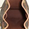 Zaino Louis Vuitton Montsouris Backpack mini in tela monogram marrone e pelle naturale - Detail D2 thumbnail