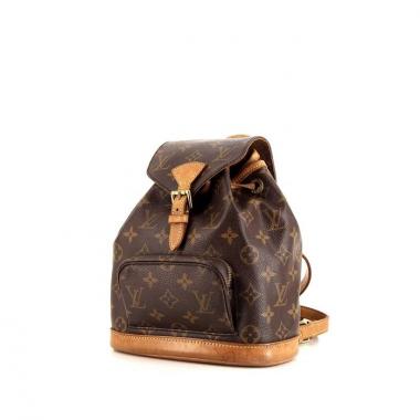 Louis Vuitton Montsouris Backpack mini backpack in brown monogram canvas and natural leather