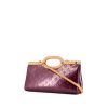 Borsa Louis Vuitton Roxbury in pelle verniciata monogram viola e pelle naturale - 00pp thumbnail