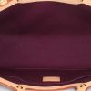 Sac à main Louis Vuitton Roxbury en cuir verni monogram violet et cuir naturel - Detail D3 thumbnail