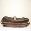 Louis Vuitton Saumur shoulder bag in brown monogram canvas and natural leather - Detail D4 thumbnail