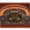 Valise Louis Vuitton Cotteville en toile monogram marron et lozine marron - Detail D3 thumbnail