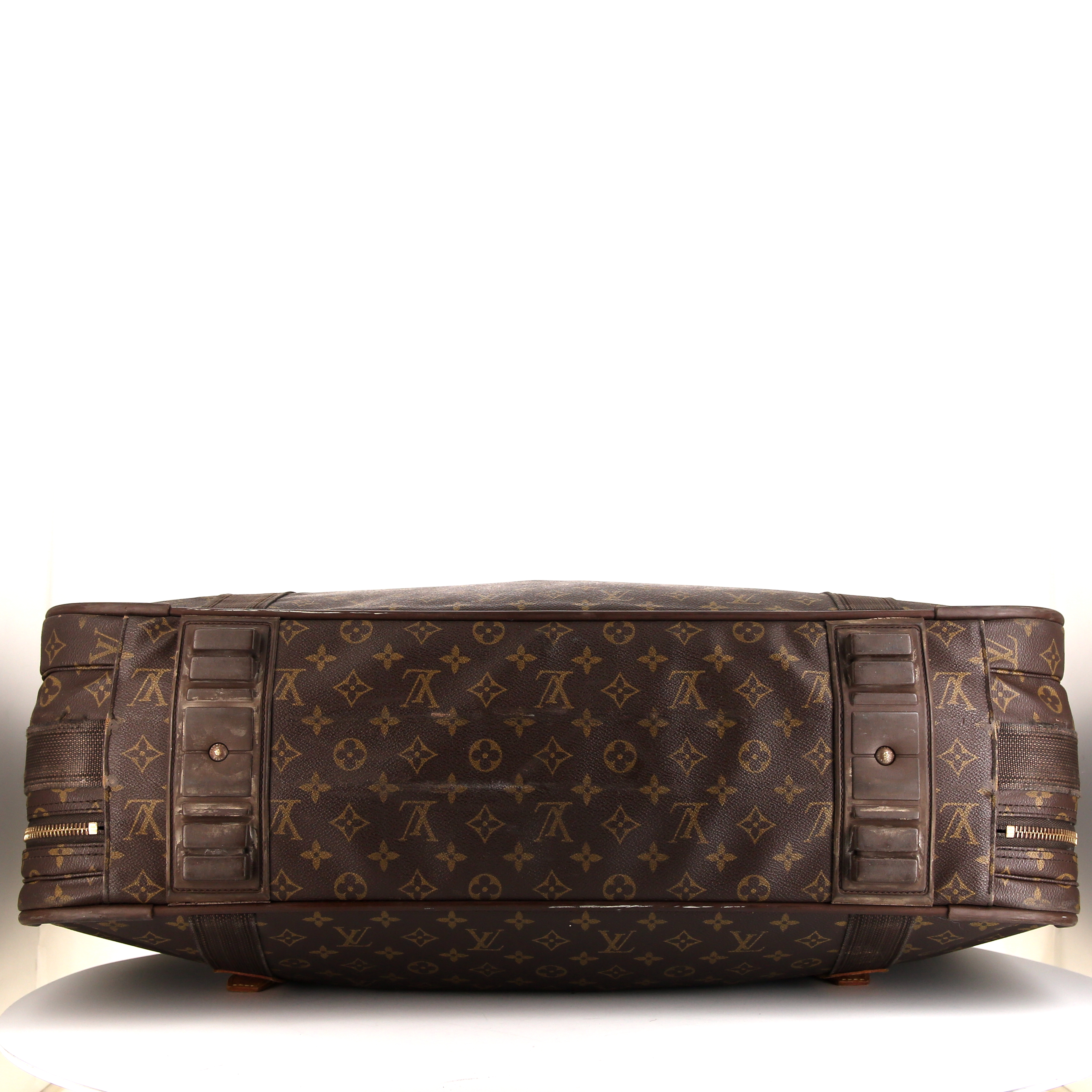Maleta Louis Vuitton Satellite en lona Monogram y cuero natural - Detail D5