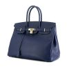 Hermes Birkin 35 cm handbag in Bleu Saphir epsom leather - 00pp thumbnail