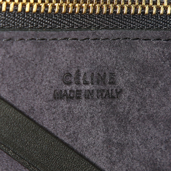 小物 CELINE made in Italy CELINE Blue NanoLuggage ￼Handbag Leather Made In Italy