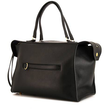 Bolso de mano Celine Ring en cuero negro