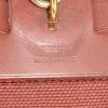 Hermes Herbag handbag in brown canvas and brown leather - Detail D3 thumbnail
