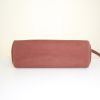 Hermes Herbag handbag in brown canvas and brown leather - Detail D4 thumbnail