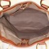 Shopping bag Celine Vintage in tela beige e pelle marrone - Detail D2 thumbnail
