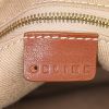 Shopping bag Celine Vintage in tela beige e pelle marrone - Detail D3 thumbnail