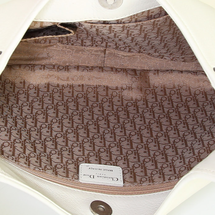 Borsa Dior Ethnic in pelle beige - Detail D2