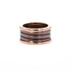 Bulgari B.Zero1 medium model ring in pink gold and metal - 00pp thumbnail