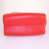 Louis Vuitton Doc handbag in red epi leather and natural leather - Detail D5 thumbnail