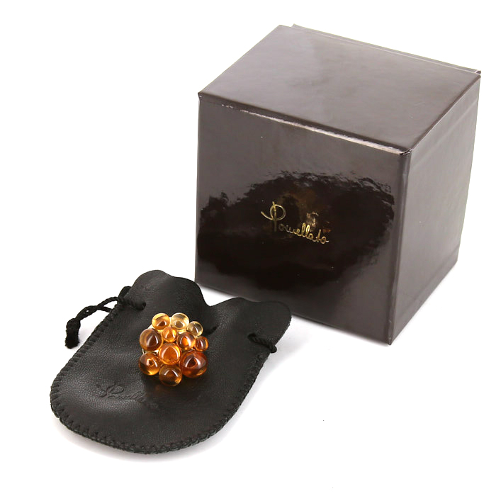 Anello Pomellato Mora in oro giallo e quarzo citrino - Detail D2